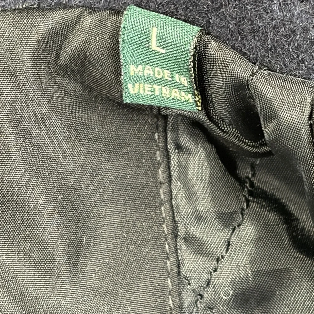 Lauren Ralph Lauren‎ Men's Black Wool-Blend Coat – Size L